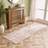 OHS Washable Abstract Printed Runner Natural 66x200cm