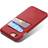 Protective Case Leather Card Holder for iPhone 7/8/SE 2022/2020 Red