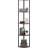 VEVOR 5-Etagers Hjørnereol Høj Med LED Lys Bogreol 162.6cm