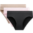 Lululemon UnderEase Bikini Unterwäsche Mittelhohem Bund 3er-Pack - Black/Blissful Pink/Nutmeg