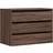vidaXL 852858 Brown Oak Chest of Drawer 80x58cm