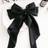 Shein Black Hair Bows Big Hair Barrettes
