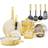 GreenLife Soft Grip Yellow Cookware Set with lid 16 Parts