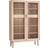 Caso 700 Without LED White Oiled Oak Glass Cabinet 123x191cm