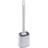 Living and Home Flexible Silicone Toilet Brush and Holder with Detachable Handle