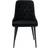 Venture Design Velvet Deluxe Black/Black Kitchen Chair 90cm 2pcs