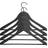 Hay Soft Coat Wide W Bar Black Hanger 44cm 4pcs