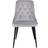 Venture Design Velvet Deluxe Light Grey/Black Kitchen Chair 89cm 2pcs