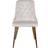 Venture Design Velvet Deluxe Beige/Brass Kitchen Chair 89cm 2pcs