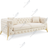 Snooze Online Chesterfield Cream Sofa 197cm 2 Seater, 1 Seater, 3 Seater