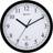 Conzept Radio Controlled Black Wall Clock 25cm
