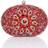 SVNX Oval Clutch Bag with Crystal Stones - Red