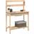 Brayden Studio Braily Potting Bench Light Brown 139.5cm H x 147.5cm W x 44cm D