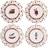 Villeroy & Boch Toy's Delight Anniversary Plates of 4 Plate Set