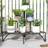OutSunny 3 Tier Black Garden Plant Stand 60 x 60 x 87 cm