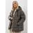 Yours Curve Short Padded Coat Plus Size - Brown