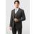 Limehaus Tailored Fit Stretch Men's Suit Jacket - Charcoal Grey