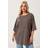 Yours Oversized Boxy T-Shirt Women - Brown