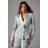 Coast Petite Lace Double Breasted Blazer With Satin Lapel - Blue