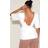 PrettyLittleThing Cotton Short Sleeve Tie Back Blouse - White