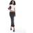 New Look Satin Midi Skirt - Black