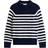 Tommy Hilfiger Loose Fit Strickpullover Reine Baumwolle - Marine