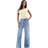 New Look Petite Adalae Wide Leg Jeans - Light Blue