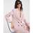 River Island Pink Long Sleeve Double Breasted Blazer - Pink