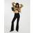 River Island Womens Black High Rise Tummy Hold Flared Jeans