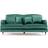 Rosdorf Park Penermon Green Sofa 190cm 3 Seater