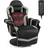 Costway Grey Electric Massage Gaming Chair- Black