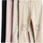 H&M Baby Leggings Bomuldsjersey - Beige/Kanin