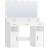 HEXCELEN Vanity Desk with Mirror LED White Dressing Table 40x108cm
