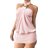 Shein Aloruh Women's Y2K Edgy Sexy Bodycon Crop Top Metallic Buttons Decor Halter Backless Mini Dress