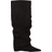 Nelly Svart Folded Shaft Boot