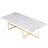 OX Denmarq Ninety 30 White/Brass Coffee Table 60x120cm