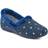Pavers Star Pattern Full Slippers - Navy