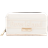 River Island Embossed Flap Zip Around Purse - Cream