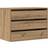 vidaXL 852860 Oak Chest of Drawer 80x58cm