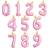 Shein 1pc Oversized 42-Inch 4D Pink Color Number Foil Balloon
