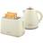 Homcom 1.7L Fast Boil Kettle & 2 Slice Toaster Set Beige