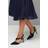 Wallis Asymmetric Pointed Stiletto High Heel Court Shoes - Navy