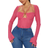 Fashion Nova Melanie Mesh Corset Top - Hot Pink
