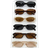 Shein 6pcs Vintage Retro Oval Glasses Set
