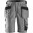Snickers Workwear 3023 Craftsmen Holster Pocket Rip Stop Shorts - Grey/Black