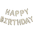 Shein Cream Happy Birthday Balloons Banner, 16 Inch