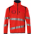 Mascot 19005-351 Accelerate Safe Knitted Jumper with Half Zip - Hi-Vis Red/Dark Navy