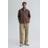 H&M Regular Fit Short-sleeved Shirt - Brown/Checked