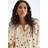H&M Ladies Floral Oversized Blouse - Light Beige