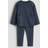 H&M Baby 2-Piece Ribbed Cotton Set - Navy Blue